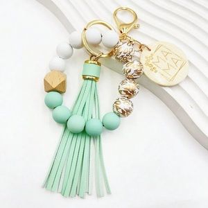 TASSEL BEADED WRISTLET KEYCHAIN